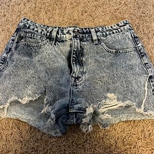 Denim shorts